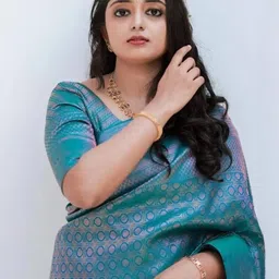 all about you Woven Design Zari Pure Silk Banarasi Saree-image-8