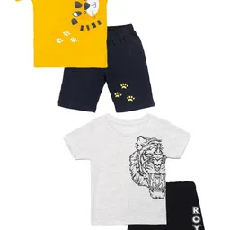 YK Boys Printed T-shirt with Shorts-27
