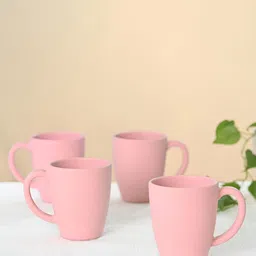 eha Pink 4 Pieces Microwave Safe Coffee Mug 300ML-image-7