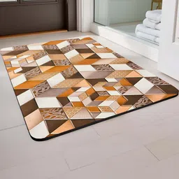 IVAZA Camel Brown 650 GSM Silicone Bath Rugs-image-97