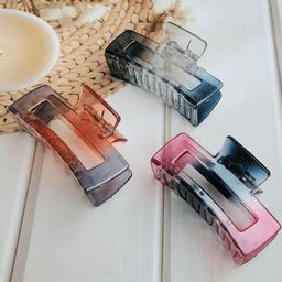 DIVASTRI Set Of 3 Multicoloured Plastic Claw Clip-picture-37