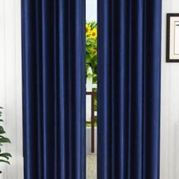 BELLA TRUE Blue 2 Pieces Ripple Fold Door Curtains-image-21