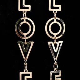 SUNBURST Contemporary Drop Earrings-30