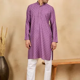 House of Pataudi Men Printed Ethnic Kurta-picture-24