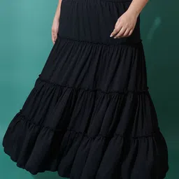 U&F Beyond Tiered Maxi Skirt-picture-29