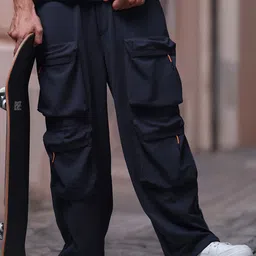 MADSTO Men Baggy-Fit Mid-Rise Track Pants-picture-35