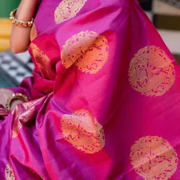 CANIZZARO Ethnic Motifs Zari Banarasi Saree-picture-0