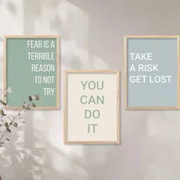 Motivational Wall Art With Frame Home Decor Wall Painting For Living Room Office Bedroom-image-66