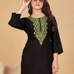 Kalavrund Creation Embroidered Chikankari Chikankari Kurti-image-73