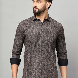 Duke Men Slim Fit Printed Casual Shirt-image-90