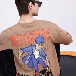 Kook N Keech Anime Nippon Printed Oversized Longline T-shirt-picture-41