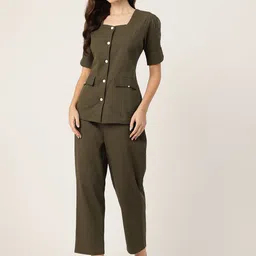 MISRI Pure Cotton Top With Trousers-image-17