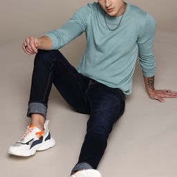 The Roadster Lifestyle Co. Pure Acrylic Solid Pullover-image-53