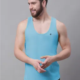Friskers Round Neck Pure Cotton Skin Friendly Gym Vests-image-94