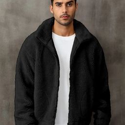 Be Savage Men Woollen Windcheater Outdoor Bomber Jacket-image-79