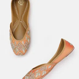 House of Pataudi Women Embellished Mojaris-58