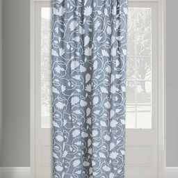 Fabindia Pankaja Blue & White Floral Cotton Door Curtain-image-42