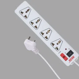 Hilex 4 socket 3 Pin Extension cord with fuse light 2.7m – HEPL-6671-21
