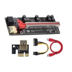 Red 009SPLUS PCI-E Riser Extender, 1X to 16X, Graphics Card, PCIE Extension Cable Adapter Single Interface-20