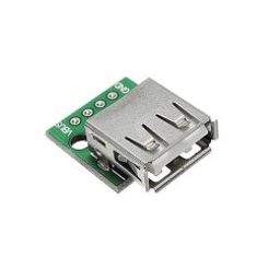 USB Female to 2.54mm Breakout Board with Direct 4P Adapter Board- 2Pcs-11