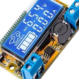 Dual Display 3A DC-DC 5-23V To 0-16.5V Step Down Power Supply Buck Converter Adjustable LCD Step- down Voltage Regulator With Case-13