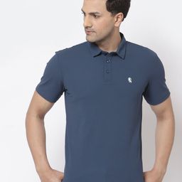 Red Tape Men Blue Polo Collar T-shirt-image-34