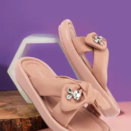 JUMPLITE Women Open Toe Flats-18