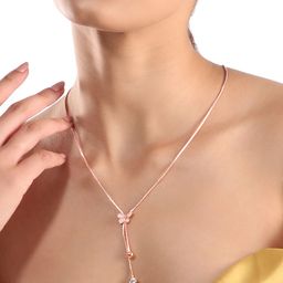 Rubans 18K Rose Gold-Plated Necklace-43