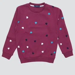 White Snow Girls Printed Sweatshirt-image-76
