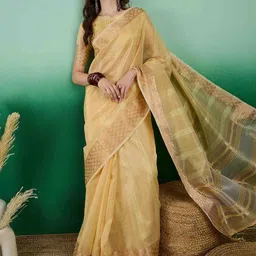 DIVASTRI Woven Design Zari Kanjeevaram Saree-image-80