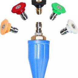Powerwash 6.35 mm (1/4 inch) Quick Connector with High Pressure Washer with Rotating Turbo Spray Nozzles Tip-picture-30