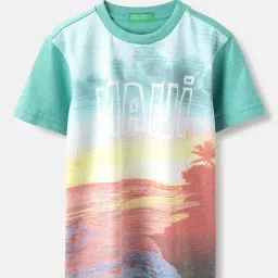United Colors of Benetton Boys Multicolor Digital Print T-Shirt-image-22