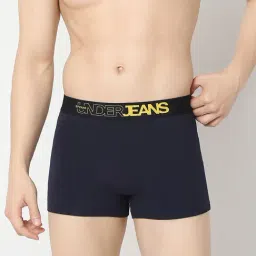 Underjeans By Spykar Assorted Cotton Regular Fit Trunks - Set Of 2-picture-6