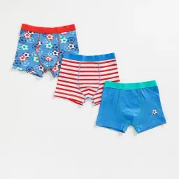 Mothercare Kids Multicolor Printed Trunks (Pack Of 3)-image-11