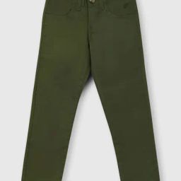 United Colors of Benetton Kids Olive Mid Rise Trousers-image-19