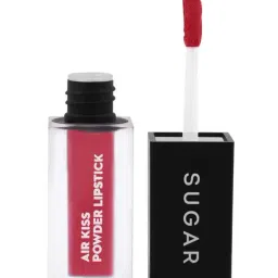 SUGAR Cosmetics Air Kiss Powder Lipstick - 04 Cherry Fluff - 2 gm-19