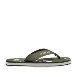 Woodland Men's Olive Green Flip Flops-image-51