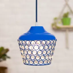 Homesake Blue Crystal Pendant Ceiling Light-20
