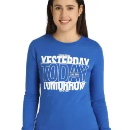 Dyca Blue Printed Pullover-image-98