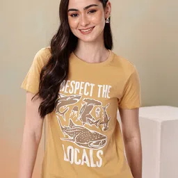 Mast & Harbour Printed Pure Cotton T-shirt-picture-17