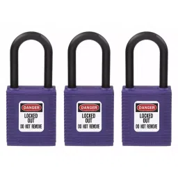 BRADY Lockout Padlock Keyed Alike Nylon Std Body Size Purple, 39N241-image-68