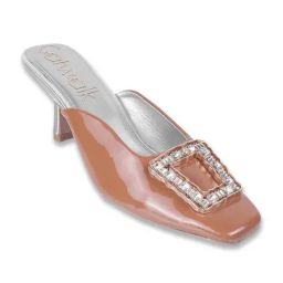 Catwalk Women's Tan Mule Stilettos-image-40