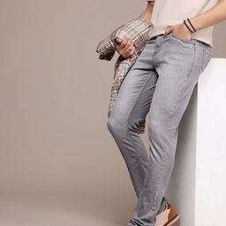 WROGN Men Straight Fit Light Fade Stretchable Jeans-image-63