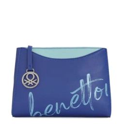 United Colors of Benetton Ami Navy Solid Sling Handbag-40