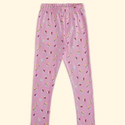 Pantaloons Junior Sachet Pink Printed Leggings-image-93