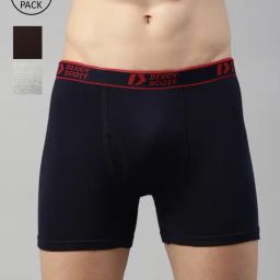 Dixcy Scott Originals Multi Cotton Regular Fit Trunks - Pack Of 3-picture-38