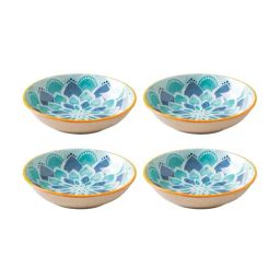 Nestasia Printed ¿Blue ¿Ceramic Round Plates - Set of 4-11