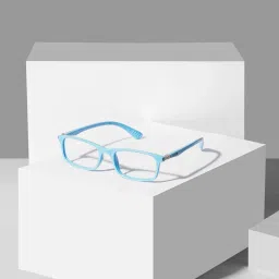 Enrico Eyewear Blue Rectangular Unisex Eye Frames - Computer Glasses image 2