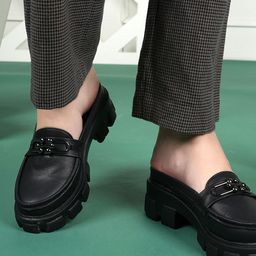 DressBerry Women Patent Leather Loafers-picture-9