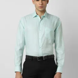 Van Heusen Green Regular Fit Checks Shirt-picture-40